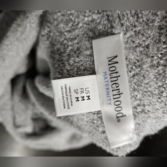 NWOT motherhood maternity gray Sparkle sweater medium super soft and cozy - Picture 7 of 7